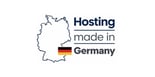 Siegel Hosting made in Germany mit Deutschlandkarte